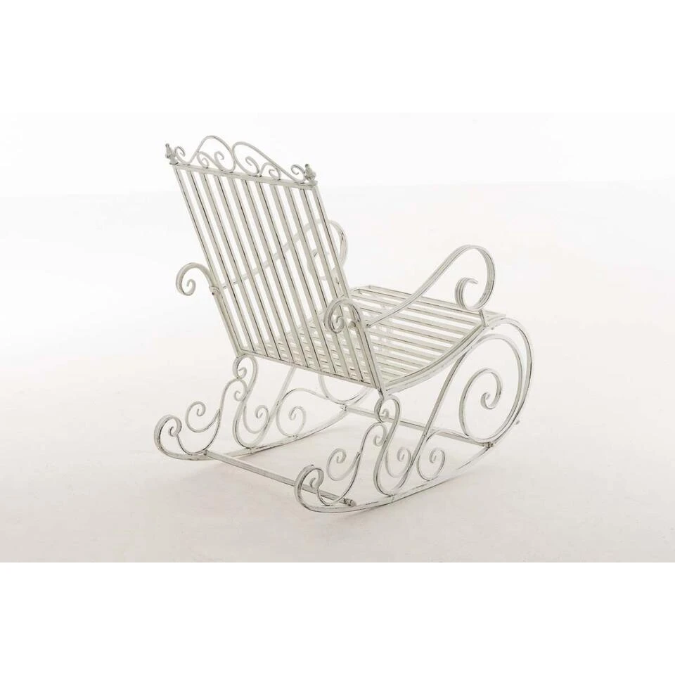 Clp Schommelstoel Smilla Antiek Wit 4 Clp Schommelstoel Smilla Antiek Wit - Afbeelding 4