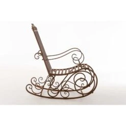 Clp Schommelstoel Smilla Bruin -Beliani Winkel 1000045407 0102