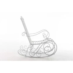 Clp Schommelstoel Smilla Wit -Beliani Winkel 1000045408 0102