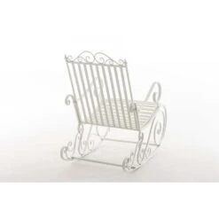 Clp Schommelstoel Smilla Wit -Beliani Winkel 1000045408 0103