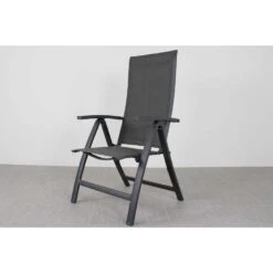 VDG Corsica Verstelbare Tuinstoel - Antraciet -Beliani Winkel 1000048048 0102