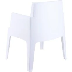 VDG Siesta Box Stapelbare Stoel - Wit 7 VDG Siesta Box Stapelbare Stoel - Wit -Beliani Winkel 1000048050 0103