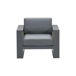 Garden Impressions Solo Lounge Fauteuil - Carbon Black/Mystic Grey -Beliani Winkel 1000048695 0102
