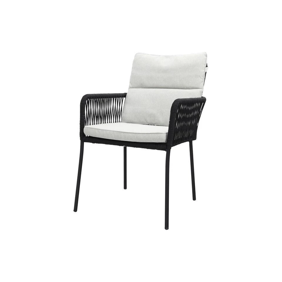 Teresa Dining Rope Tuinstoel - Black 1 Teresa Dining Rope Tuinstoel - Black