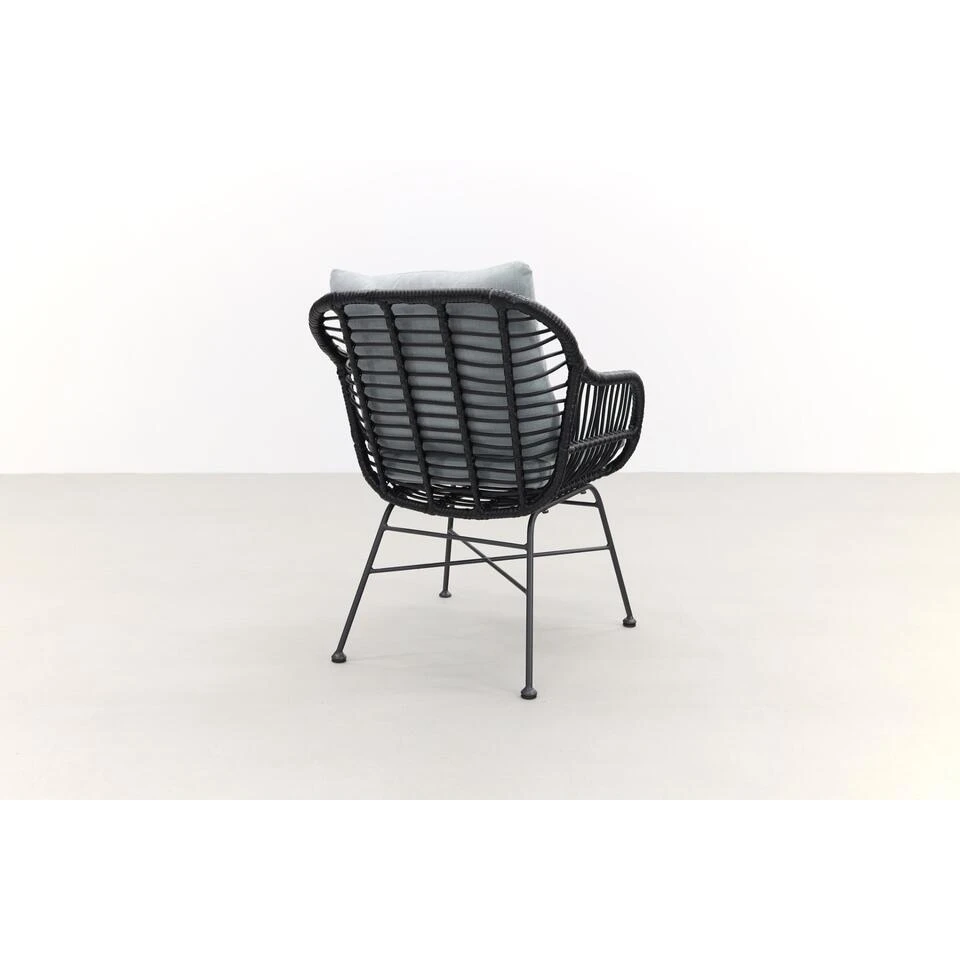 Garden Impressions Margriet Tuinstoel - Zwart Mint Grey 4 Garden Impressions Margriet Tuinstoel - Zwart Mint Grey - Afbeelding 4