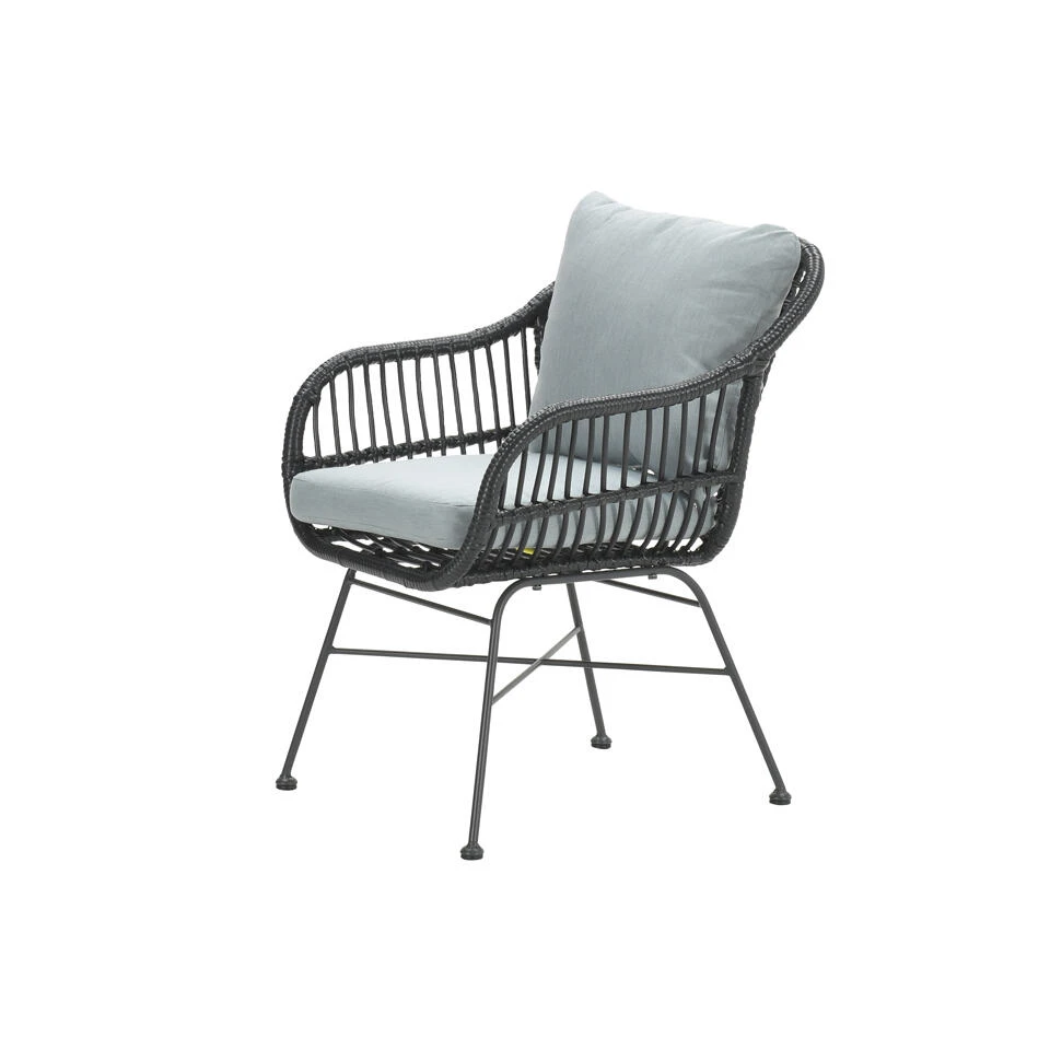 Garden Impressions Margriet Tuinstoel - Zwart Mint Grey 1 Garden Impressions Margriet Tuinstoel - Zwart Mint Grey