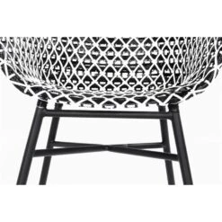 Hartman Delphine Dining Stoel White - Black -Beliani Winkel 1000048786 0102