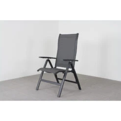 Suns New Castle Verstelbare Tuinstoel - Antraciet -Beliani Winkel 1000048819 0102
