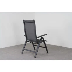 Suns New Castle Verstelbare Tuinstoel - Antraciet -Beliani Winkel 1000048819 0103