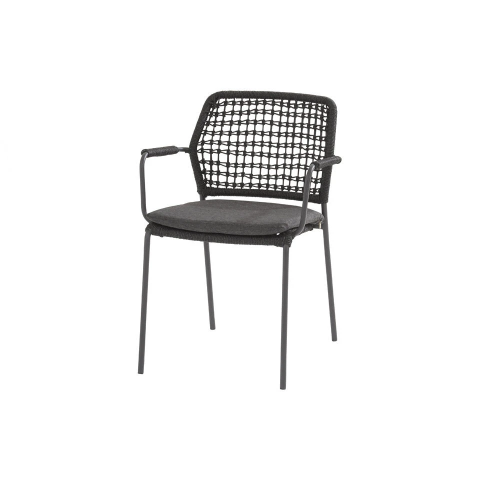 Taste Barista Stapelbare Tuinstoel - Antraciet 1 Taste Barista Stapelbare Tuinstoel - Antraciet