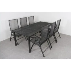 Kettler Strekmetaal Tafel 220x100 Cm -Beliani Winkel 1000051509 0103
