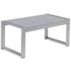 Beliani Salontafel SALERNO - Grijs Aluminium