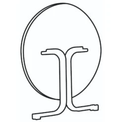 Sieger Boulevard Klaptafel 100 Cm Rond - Antraciet -Beliani Winkel 1000053232 0102