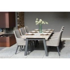 Taste Derby Tuintafel - 240x100 Cm. - Antraciet Poten 7 Taste Derby Tuintafel - 240x100 Cm. - Antraciet Poten -Beliani Winkel 1000053261 0103