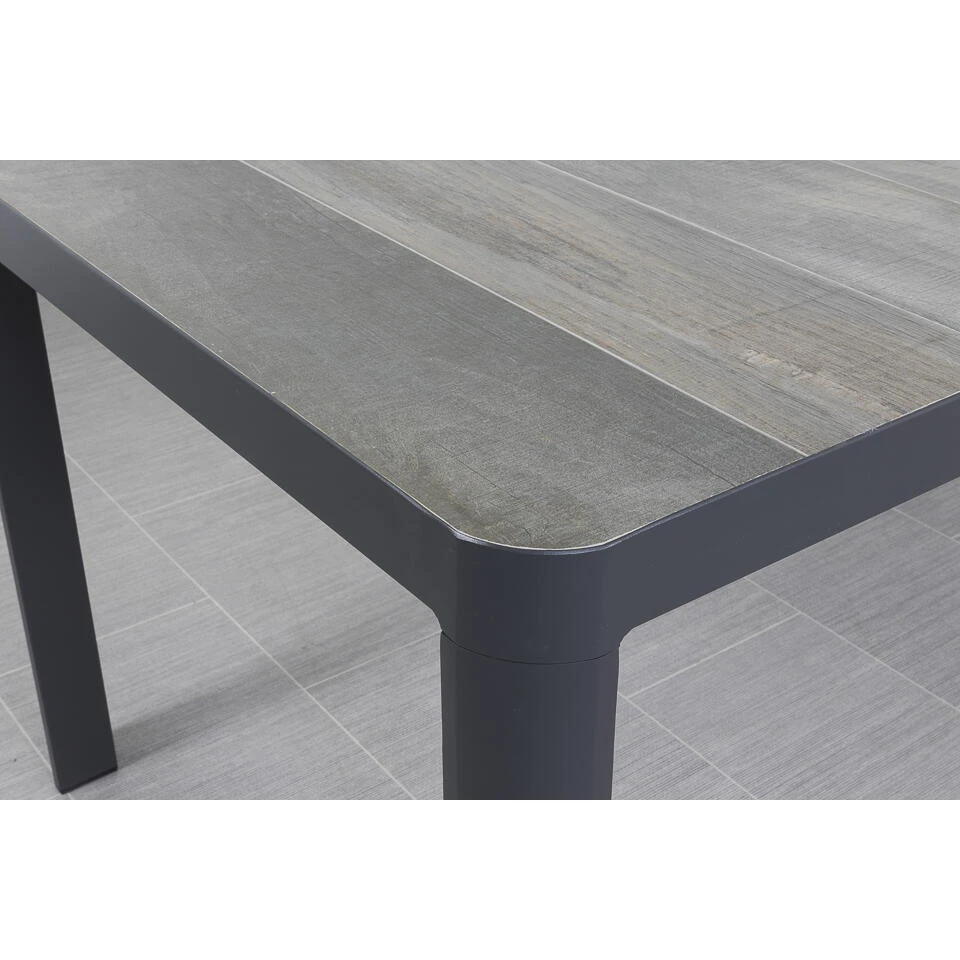 VDG Queens Tuintafel Antraciet - 160 X 90 Cm 3 VDG Queens Tuintafel Antraciet - 160 X 90 Cm - Afbeelding 3