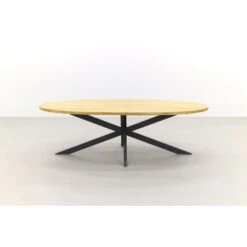 Taste Prado Ellips Ovale Tuintafel - 240x115 Cm. - Antraciet -Beliani Winkel 1000053282 0103