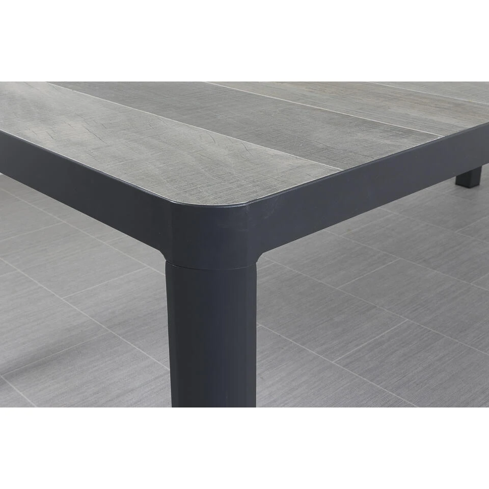 VDG Queens Tuintafel Antraciet - 220 X 100 Cm 3 VDG Queens Tuintafel Antraciet - 220 X 100 Cm - Afbeelding 3