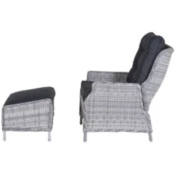 Garden Impressions Santa Rosa Tuinstoel + Voetenbank - L. Grijs 7 Garden Impressions Santa Rosa Tuinstoel + Voetenbank - L. Grijs -Beliani Winkel 1000054028 0104