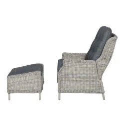 Garden Impressions Santa Rosa Relax Tuinstoel+voetenbank Vintage -Beliani Winkel 1000054029 0104