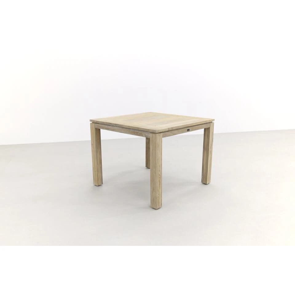 Allure Rome Teak Tuintafel 100 X 100 Cm. - Grey 3 Allure Rome Teak Tuintafel 100 X 100 Cm. - Grey - Afbeelding 3