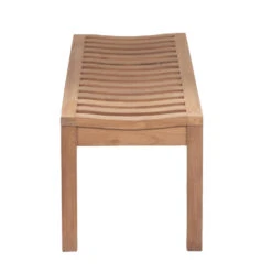 Giga Meubel Tuinbank Teakhout - Naturel - 120cm - Bank Madison -Beliani Winkel 1000054250 0103