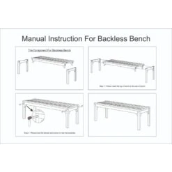 Giga Meubel Tuinbank Teakhout - Naturel - 150cm - Bank Madison -Beliani Winkel 1000054251 0102