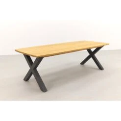 VDG Sefa Tuintafel 240x95 Cm. - Teak -Beliani Winkel 1000054252 0102