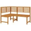 VidaXL Tuinhoekbank 140 Cm Massief Acaciahout