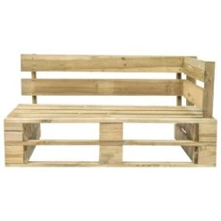 VidaXL Tuinbank Met Grijze Kussens Pallet Grenenhout 7 VidaXL Tuinbank Met Grijze Kussens Pallet Grenenhout -Beliani Winkel 1000060776 0103