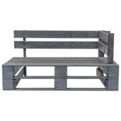 VidaXL Tuinbank Met Zandkleurige Kussens Pallet Grenenhout -Beliani Winkel 1000060804 0103