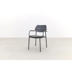 GreenChair Courage Dining Chair - Teak Armleuning - Antraciet -Beliani Winkel 1000061355 0101