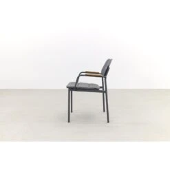 GreenChair Courage Dining Chair - Teak Armleuning - Antraciet -Beliani Winkel 1000061355 0102