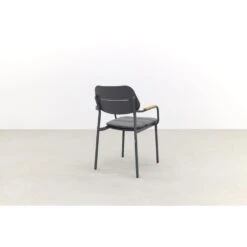 GreenChair Courage Dining Chair - Teak Armleuning - Antraciet -Beliani Winkel 1000061355 0103