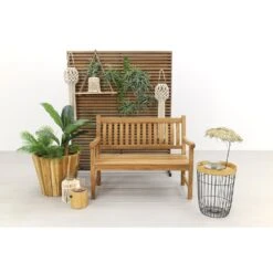 VDG Teakhouten Tuinbank Patrick - 120 Cm -Beliani Winkel 1000072935 0102