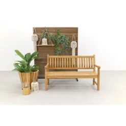 VDG Teakhouten Tuinbank Patrick - 150 Cm -Beliani Winkel 1000072937 0102