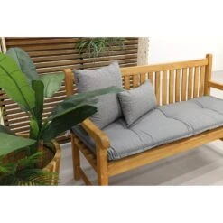 VDG Teak Houten Tuinbank Bison - 150 Cm -Beliani Winkel 1000072939 0103