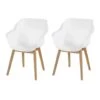 Set Van 2- Hartman Sophie Studio Diningstoel- White - Teak Poot