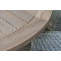 Taste Louvre Tuintafel Rond 160 Cm. + Draaiplateau -Beliani Winkel 1000073190 0103