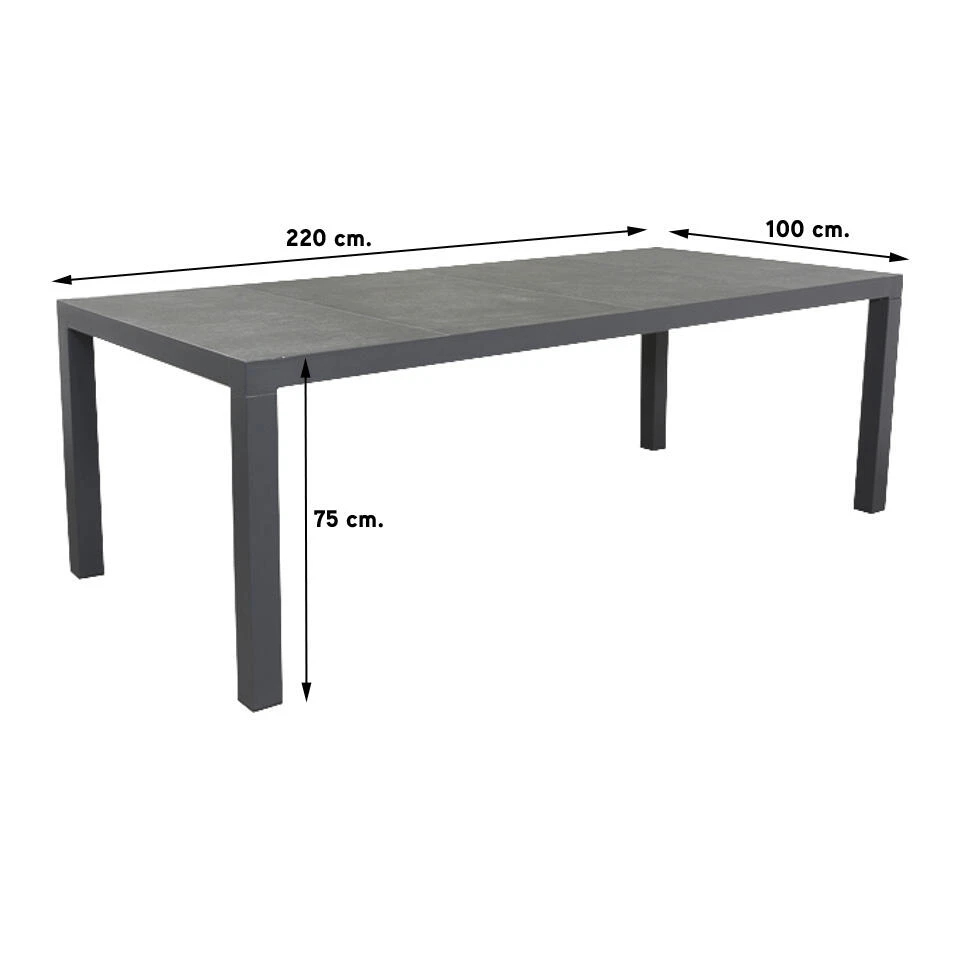 VDG President Tuintafel 220 X 100 Cm 2 VDG President Tuintafel 220 X 100 Cm - Afbeelding 2
