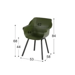 Hartman Sophie Element Dining Armstoel- Moss Groen - 4 St. 7 Hartman Sophie Element Dining Armstoel- Moss Groen - 4 St. -Beliani Winkel 1000074496 0103