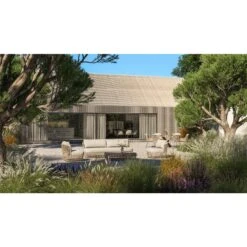 4SO Lugano Salontafel - Teak Tafelblad - 130x80x30 Cm -Beliani Winkel 1000076432 0104