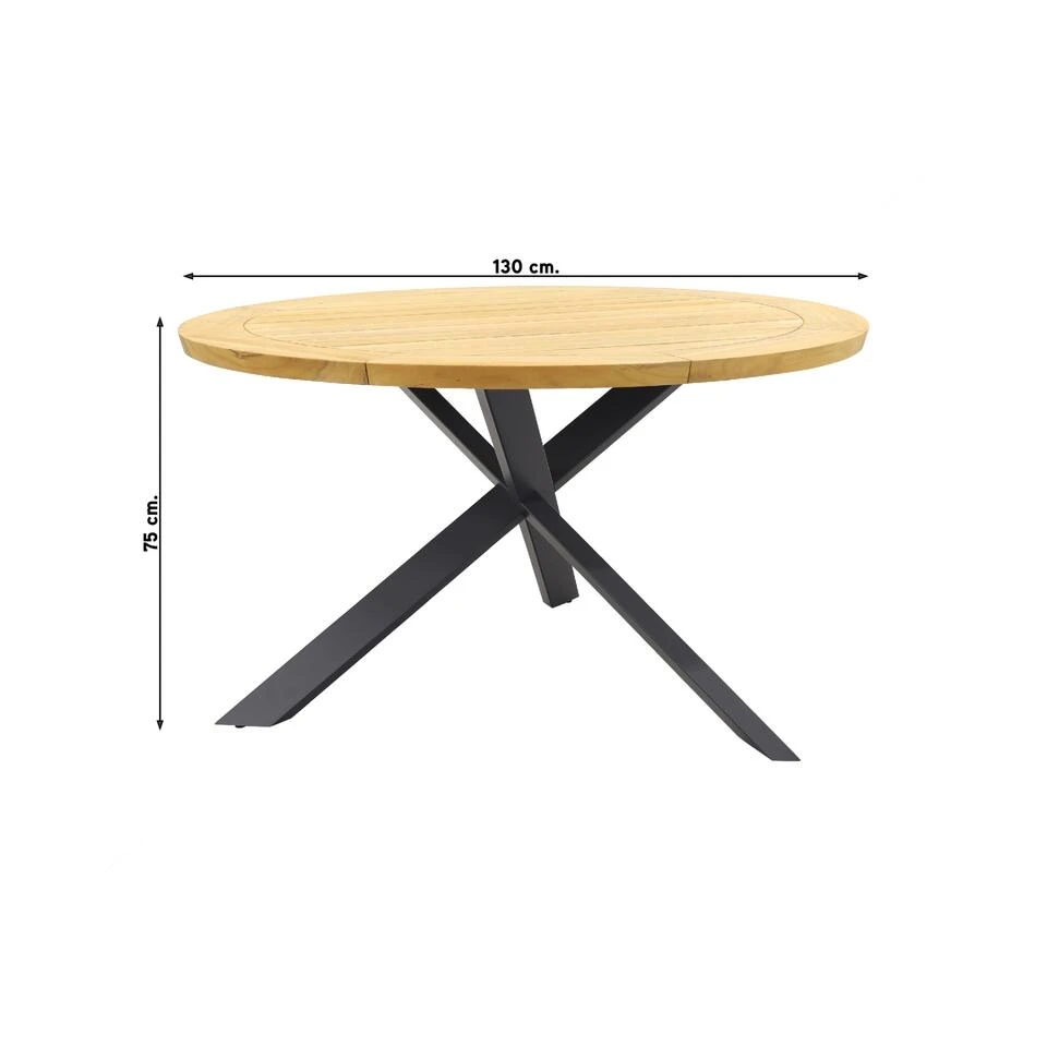 Taste Prado Tuintafel - Ø130 Cm. Rond 2 Taste Prado Tuintafel - Ø130 Cm. Rond - Afbeelding 2