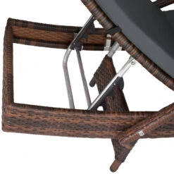 Tectake - Wicker Zonnestoel Océane Zwart / Bruin 7 Tectake - Wicker Zonnestoel Océane Zwart / Bruin -Beliani Winkel 1000077815 0103