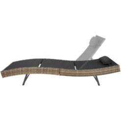 Tectake - Ligbed Delphine- 211 Cm Lang - Natuur -Beliani Winkel 1000077828 0102