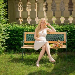 Tectake - Tuinbank Tuin Bank Tuinbankje Zitbank Gietijzer 128 Cm 5 Tectake - Tuinbank Tuin Bank Tuinbankje Zitbank Gietijzer 128 Cm -Beliani Winkel 1000078023 0101