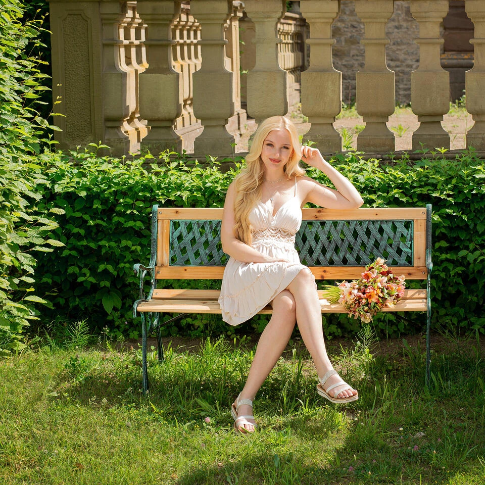 Tectake - Tuinbank Tuin Bank Tuinbankje Zitbank Gietijzer 128 Cm 2 Tectake - Tuinbank Tuin Bank Tuinbankje Zitbank Gietijzer 128 Cm - Afbeelding 2