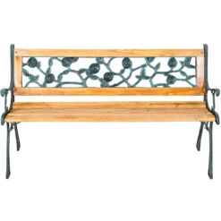 Tectake - Tuinbank - Hout/gietijzer - 124x52x74 Cm 7 Tectake - Tuinbank - Hout/gietijzer - 124x52x74 Cm -Beliani Winkel 1000078024 0103
