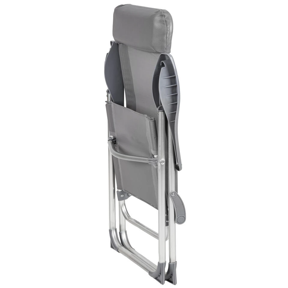 Tectake - Kampeerstoelen - Campingstoel - Tuinstoel - Set Van 4 - Grijs 4 Tectake - Kampeerstoelen - Campingstoel - Tuinstoel - Set Van 4 - Grijs - Afbeelding 4