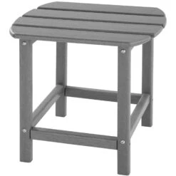 Tectake - 2 Tuinstoelen Janis Met Tafel - Houtlook - Grijs -Beliani Winkel 1000078050 0103