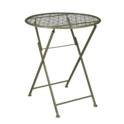 Mica Decorations Tierra Bistrotafel - H70 X Ø60 Cm - Donkergroen